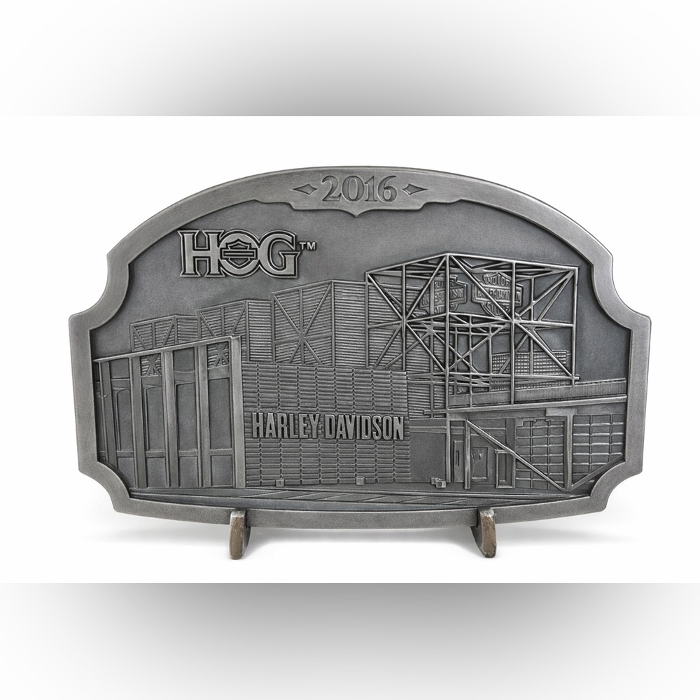 Harley-Davidson HOG 2016 Collector Metal Plaque with Stand